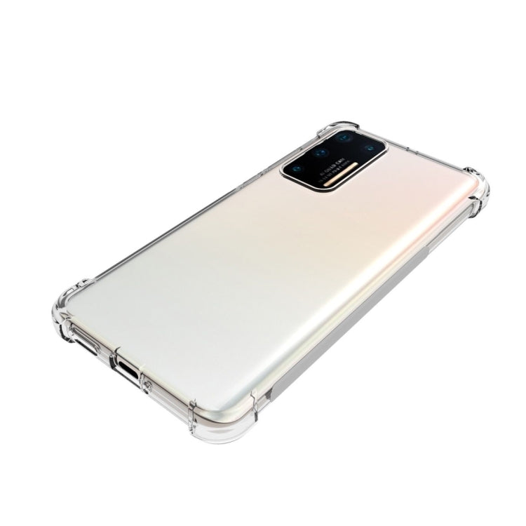 For Huawei P40 Shockproof Non-slip Waterproof Thickening TPU Protective Case(Transparent)