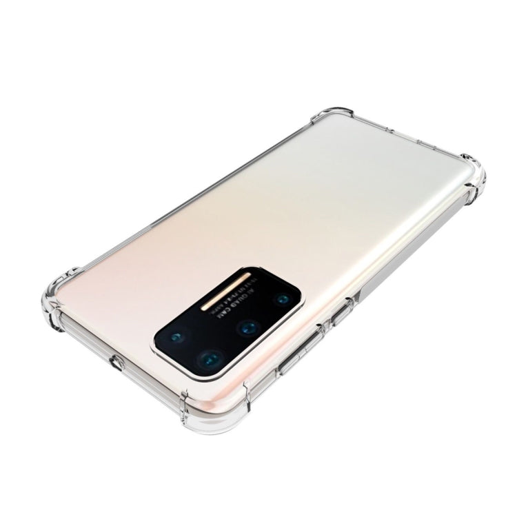 For Huawei P40 Shockproof Non-slip Waterproof Thickening TPU Protective Case(Transparent)
