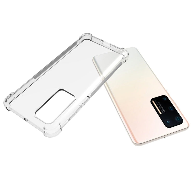 For Huawei P40 Shockproof Non-slip Waterproof Thickening TPU Protective Case(Transparent)