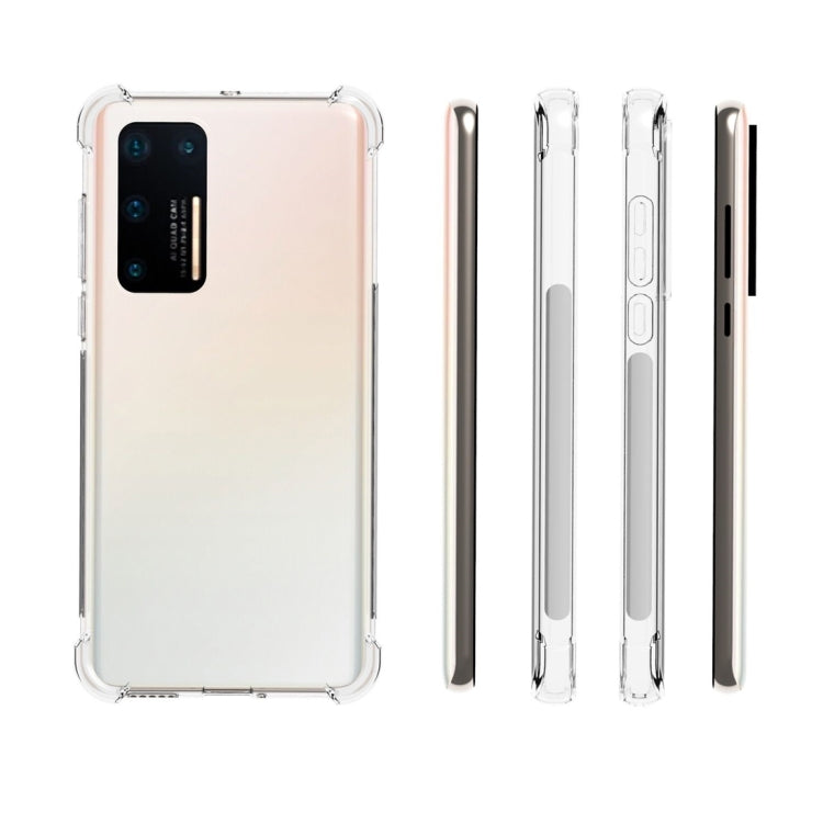 For Huawei P40 Shockproof Non-slip Waterproof Thickening TPU Protective Case(Transparent)