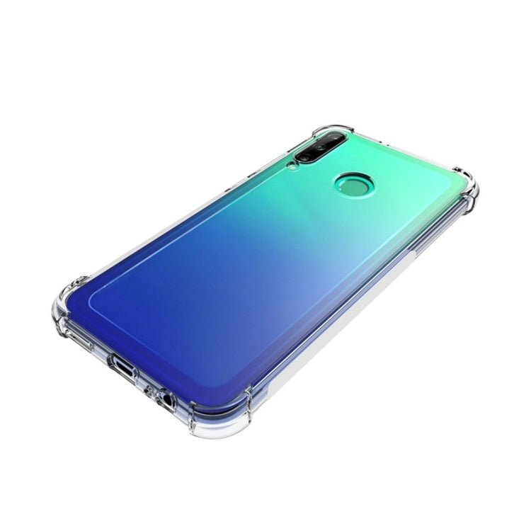 For Huawei P40 Lite E Shockproof Non-slip Waterproof Thickening TPU Protective Case(Transparent)