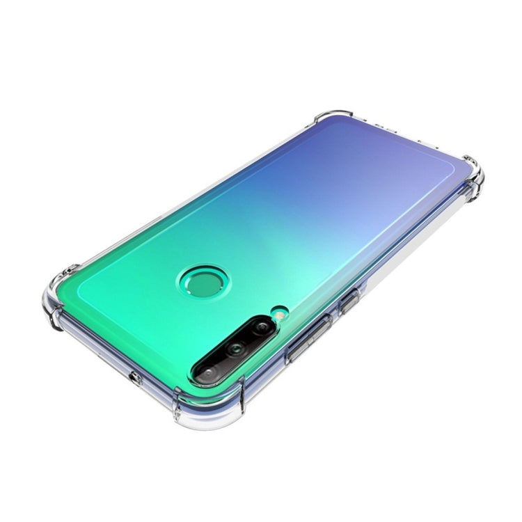 For Huawei P40 Lite E Shockproof Non-slip Waterproof Thickening TPU Protective Case(Transparent)