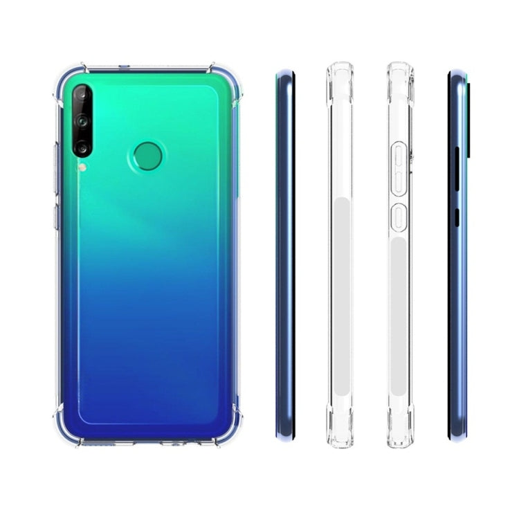 For Huawei P40 Lite E Shockproof Non-slip Waterproof Thickening TPU Protective Case(Transparent)