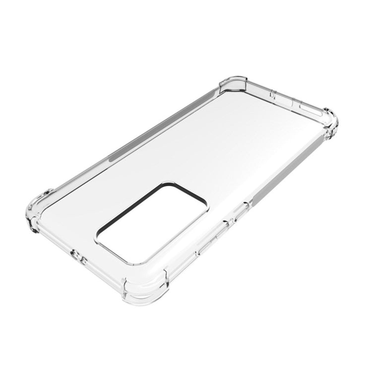 For Huawei P40 Pro Shockproof Non-slip Waterproof Thickening TPU Protective Case(Transparent)