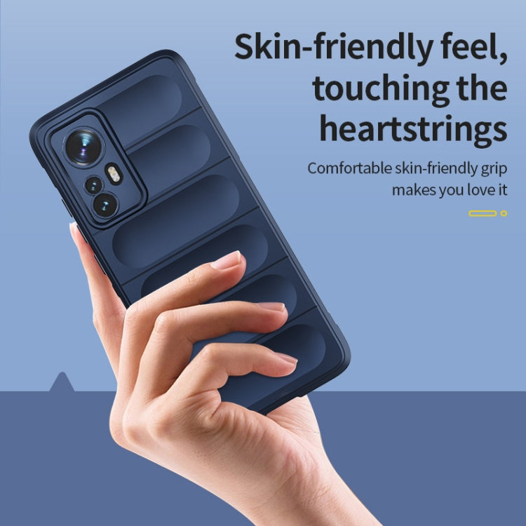 For Xiaomi 12 Magic Shield TPU + Flannel Phone Case