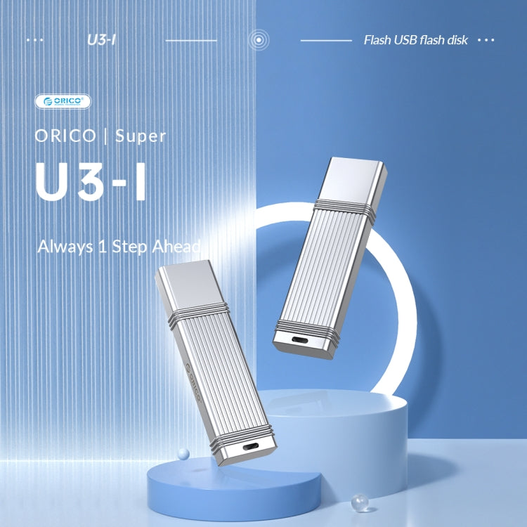 ORICO 128GB USB-A USB3.2 Gen1 USB Flash Drive, Read 260MB/s, Write 50MB/s (Silver)