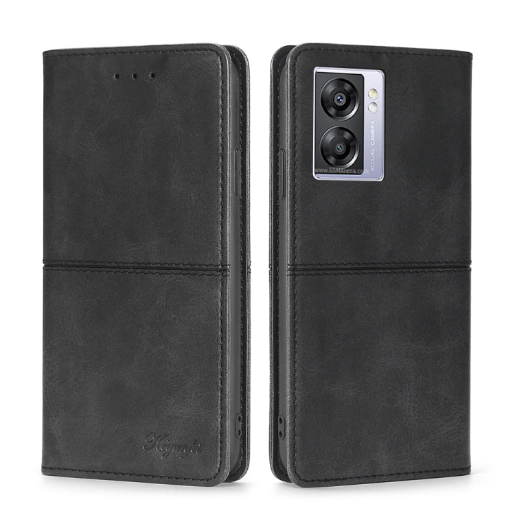 For OPPO K10 5G Global Cow Texture Magnetic Leather Phone Case