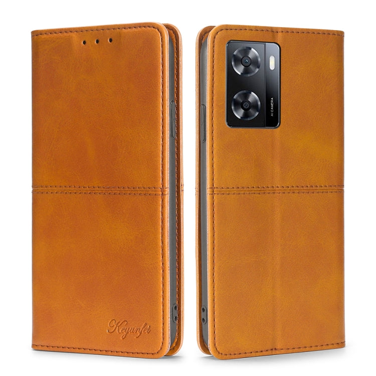 For OnePlus Nord N20 SE 4G Cow Texture Magnetic Leather Phone Case