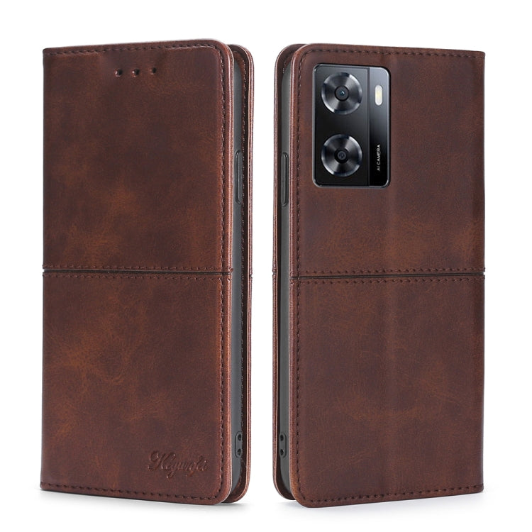 For OnePlus Nord N20 SE 4G Cow Texture Magnetic Leather Phone Case