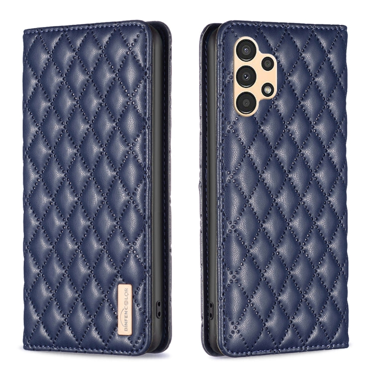 For Samsung Galaxy A13 5G / 4G Diamond Lattice Magnetic Leather Flip Phone Case