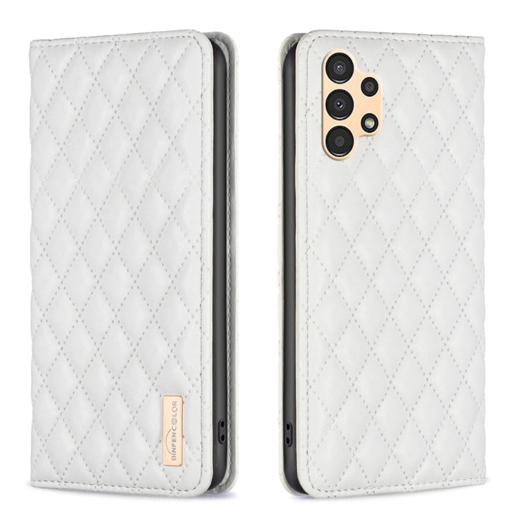 For Samsung Galaxy A13 5G / 4G Diamond Lattice Magnetic Leather Flip Phone Case
