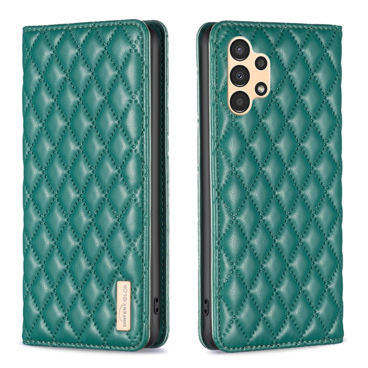 For Samsung Galaxy A13 5G / 4G Diamond Lattice Magnetic Leather Flip Phone Case