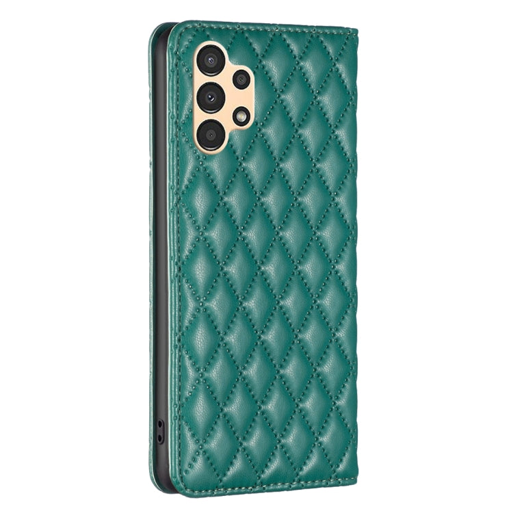 For Samsung Galaxy A13 5G / 4G Diamond Lattice Magnetic Leather Flip Phone Case