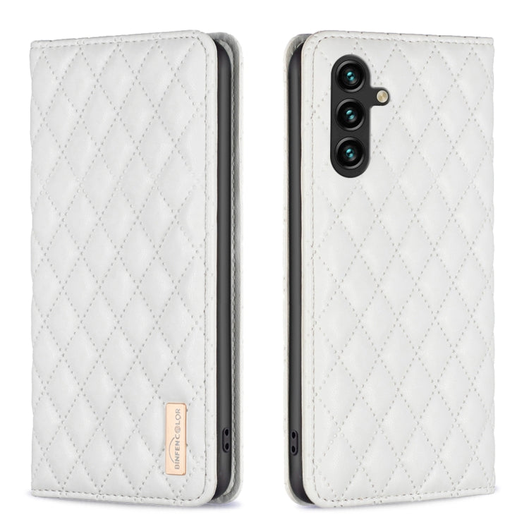 For Samsung Galaxy A14 5G Diamond Lattice Magnetic Leather Flip Phone Case