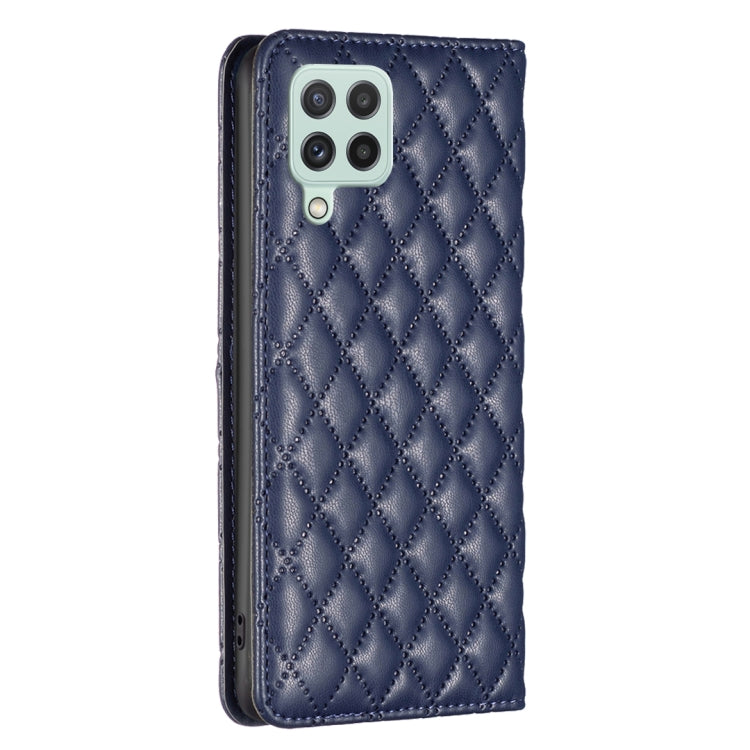 For Samsung Galaxy A22 4G Diamond Lattice Magnetic Leather Flip Phone Case