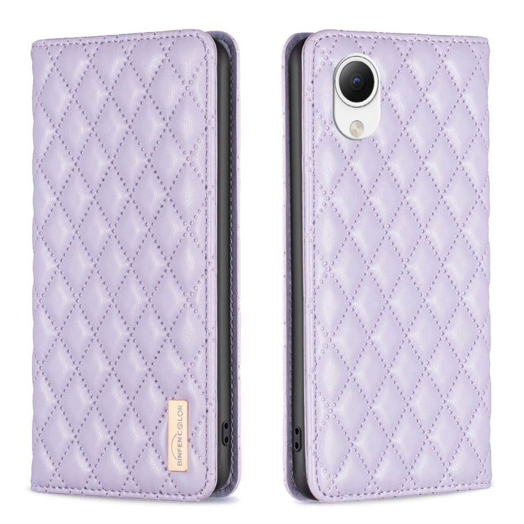For Samsung Galaxy A23e Diamond Lattice Magnetic Leather Flip Phone Case