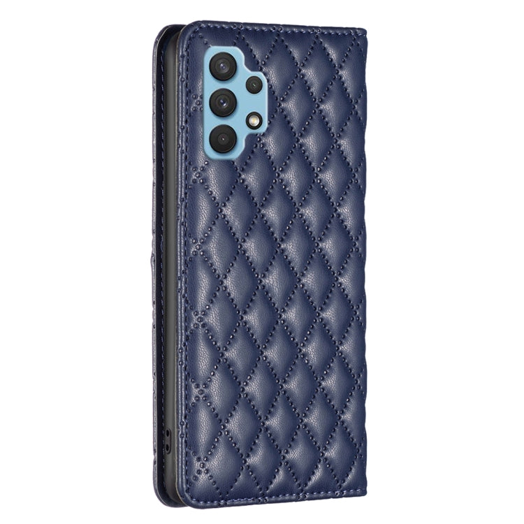For Samsung Galaxy A32 4G Diamond Lattice Magnetic Leather Flip Phone Case