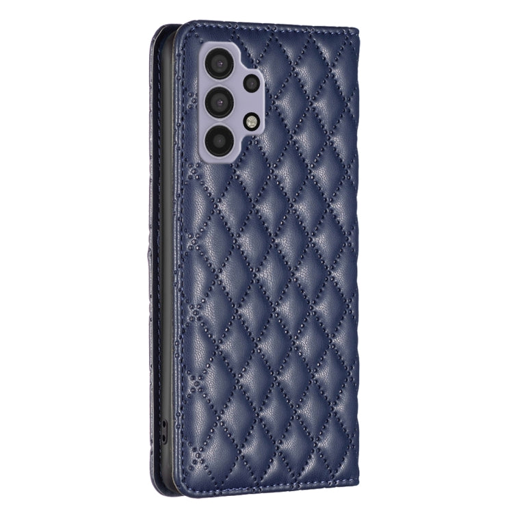 For Samsung Galaxy A32 5G Diamond Lattice Magnetic Leather Flip Phone Case
