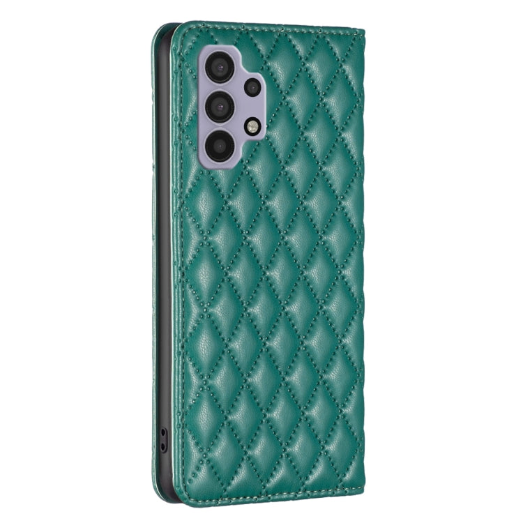 For Samsung Galaxy A32 5G Diamond Lattice Magnetic Leather Flip Phone Case