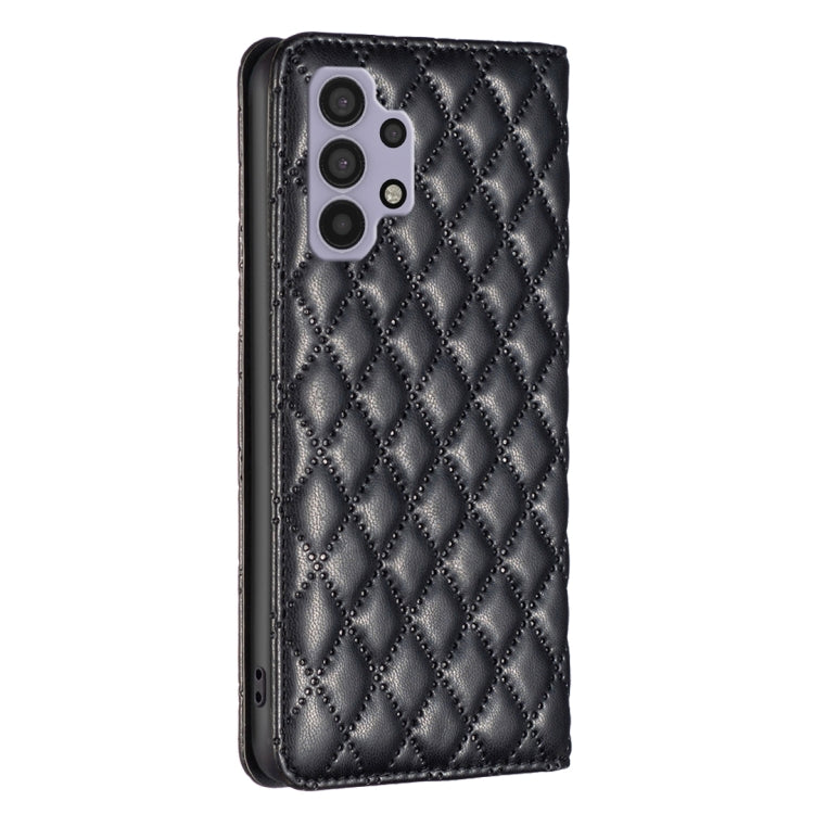 For Samsung Galaxy A32 5G Diamond Lattice Magnetic Leather Flip Phone Case