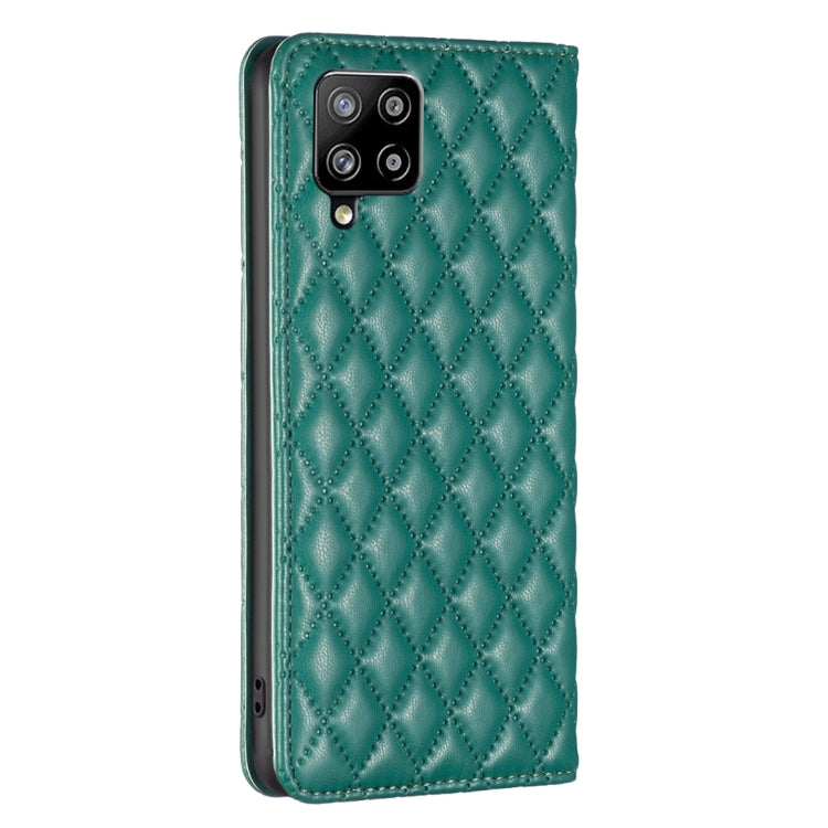 For Samsung Galaxy A42 5G Diamond Lattice Magnetic Leather Flip Phone Case