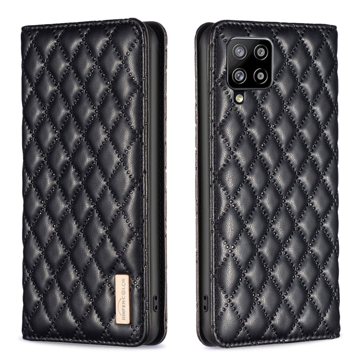 For Samsung Galaxy A42 5G Diamond Lattice Magnetic Leather Flip Phone Case