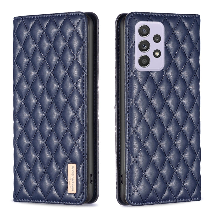 For Samsung Galaxy A52 / A52s 5G Diamond Lattice Magnetic Leather Flip Phone Case