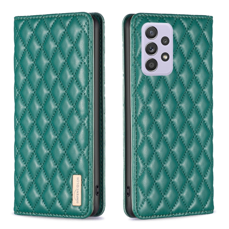For Samsung Galaxy A52 / A52s 5G Diamond Lattice Magnetic Leather Flip Phone Case
