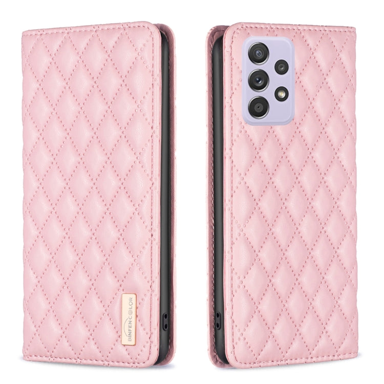 For Samsung Galaxy A52 / A52s 5G Diamond Lattice Magnetic Leather Flip Phone Case