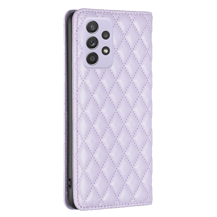 For Samsung Galaxy A52 / A52s 5G Diamond Lattice Magnetic Leather Flip Phone Case