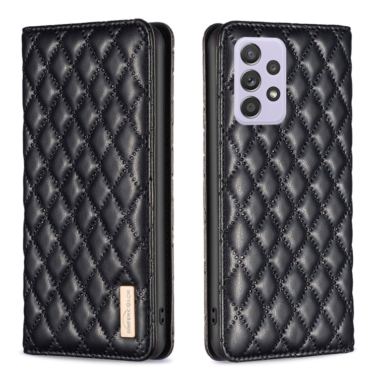 For Samsung Galaxy A52 / A52s 5G Diamond Lattice Magnetic Leather Flip Phone Case