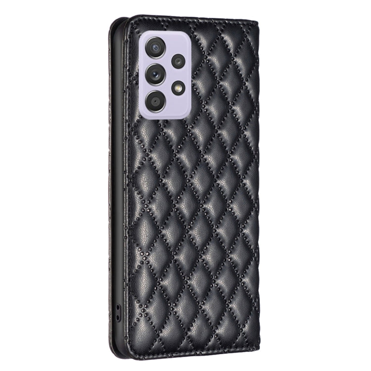 For Samsung Galaxy A52 / A52s 5G Diamond Lattice Magnetic Leather Flip Phone Case