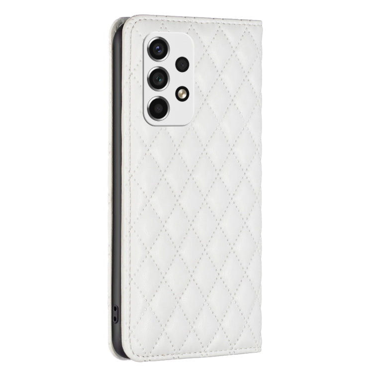 For Samsung Galaxy A53 Diamond Lattice Magnetic Leather Flip Phone Case
