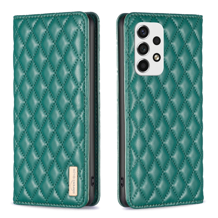 For Samsung Galaxy A53 Diamond Lattice Magnetic Leather Flip Phone Case