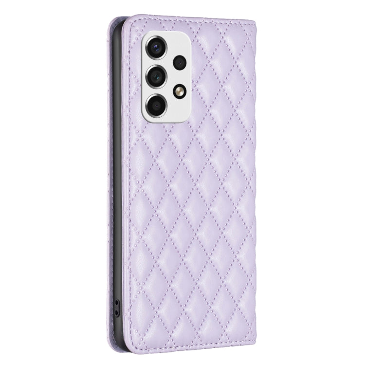 For Samsung Galaxy A53 Diamond Lattice Magnetic Leather Flip Phone Case