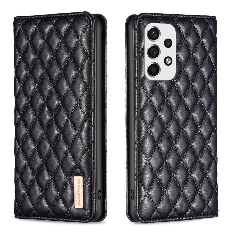 For Samsung Galaxy A53 Diamond Lattice Magnetic Leather Flip Phone Case
