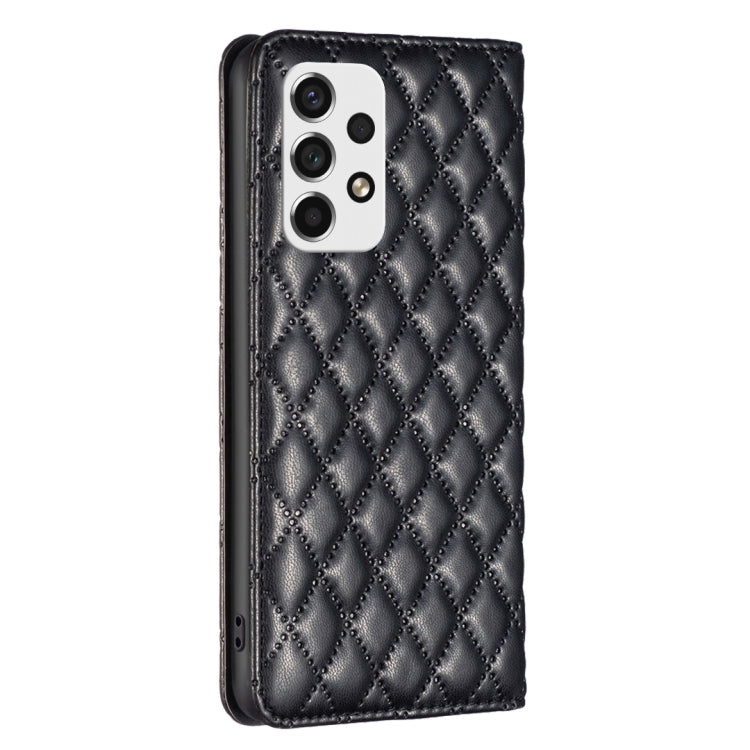 For Samsung Galaxy A53 Diamond Lattice Magnetic Leather Flip Phone Case