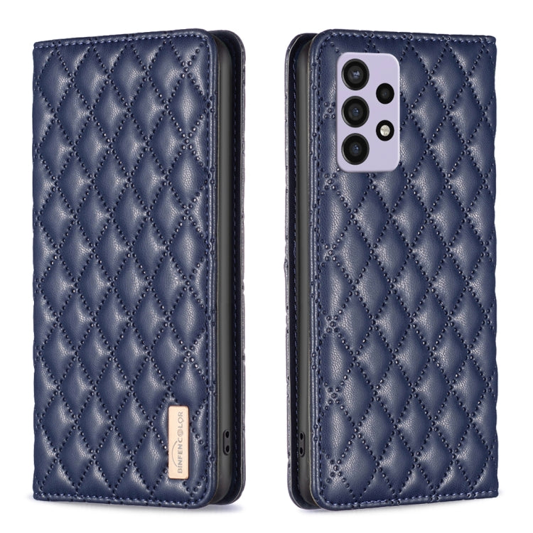 For Samsung Galaxy A72 5G / 4G Diamond Lattice Magnetic Leather Flip Phone Case