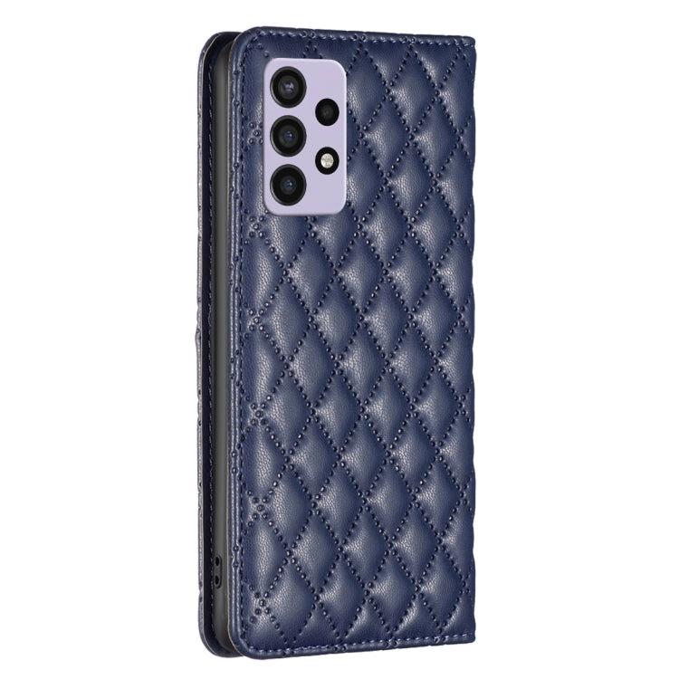 For Samsung Galaxy A72 5G / 4G Diamond Lattice Magnetic Leather Flip Phone Case