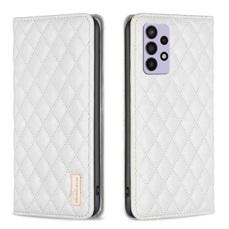 For Samsung Galaxy A72 5G / 4G Diamond Lattice Magnetic Leather Flip Phone Case