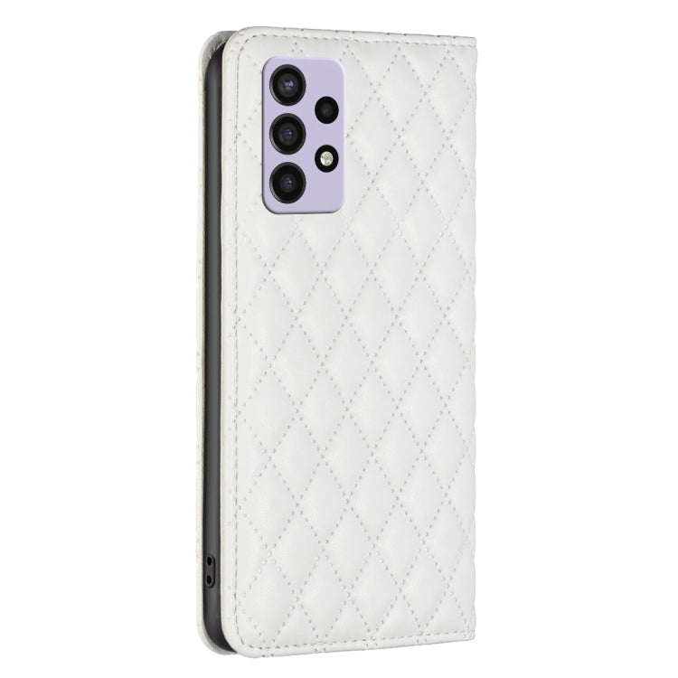 For Samsung Galaxy A72 5G / 4G Diamond Lattice Magnetic Leather Flip Phone Case