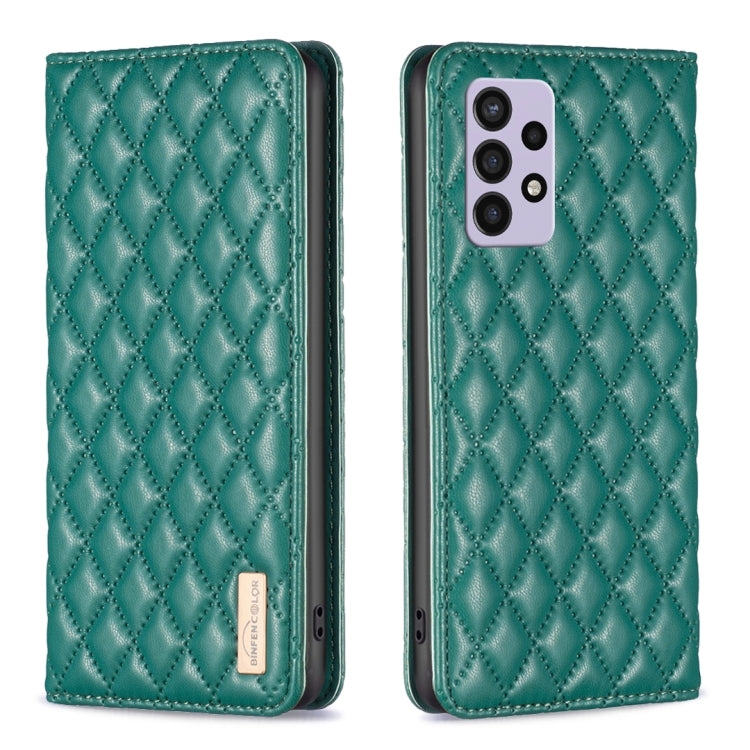 For Samsung Galaxy A72 5G / 4G Diamond Lattice Magnetic Leather Flip Phone Case