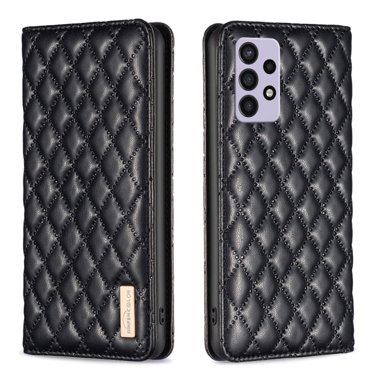 For Samsung Galaxy A72 5G / 4G Diamond Lattice Magnetic Leather Flip Phone Case