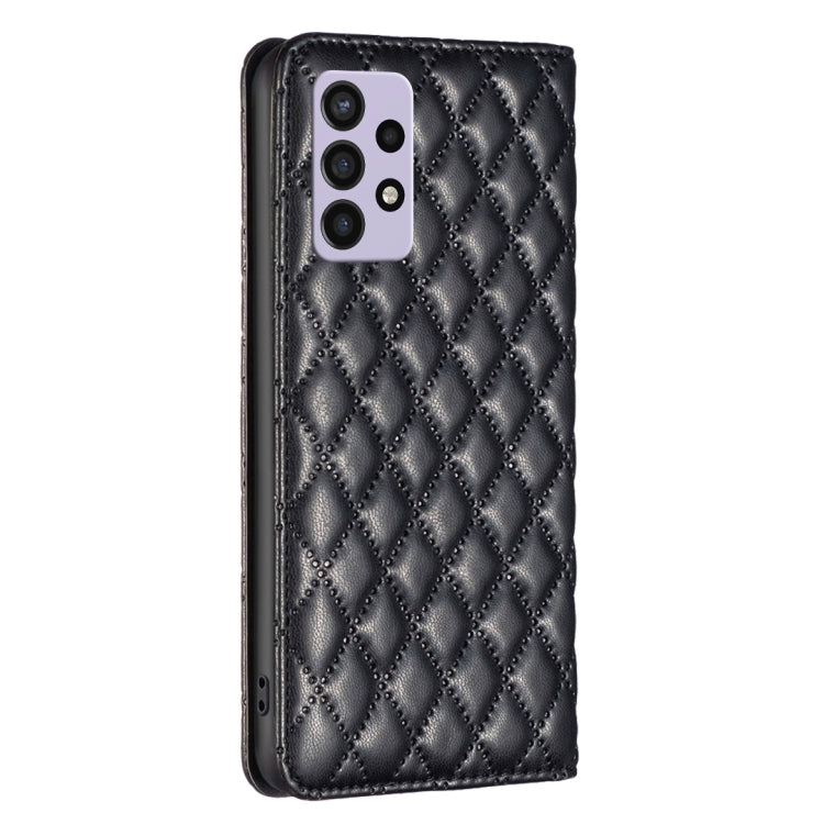For Samsung Galaxy A72 5G / 4G Diamond Lattice Magnetic Leather Flip Phone Case