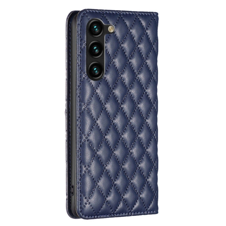 For Samsung Galaxy S23+ 5G Diamond Lattice Magnetic Leather Flip Phone Case