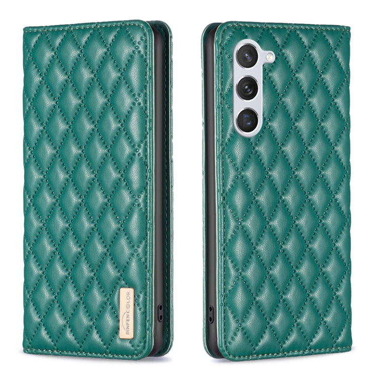 For Samsung Galaxy S23 5G Diamond Lattice Magnetic Leather Flip Phone Case