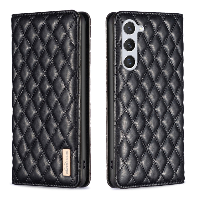 For Samsung Galaxy S23 5G Diamond Lattice Magnetic Leather Flip Phone Case