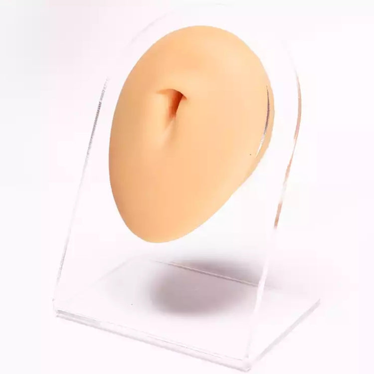 Simulation Facial Features Silicone Model Practice Display Props, Style:Belly Button