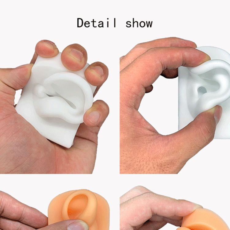 TX-S90 Simulation Ear Silicone Model Practice Display Props, Style:Left Ear