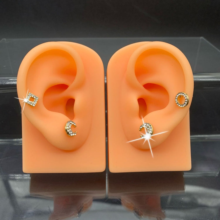 TX-S90 Simulation Ear Silicone Model Practice Display Props, Style:Left Ear